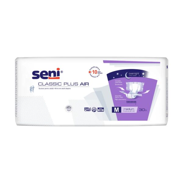 Scutece Adulți Seni Classic Plus Air M 30 buc – Absorbție 2800 ml