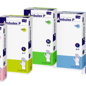 Mănuși  AmbulexP Latex Nepudrate 100 buc/Cut - Ancoora