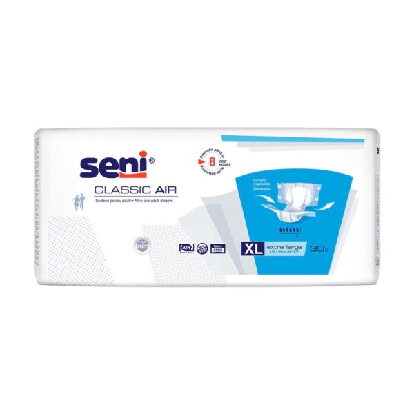 Scutece pentru adulti Seni Classic Air XL, Absortie 2500 ml, 30 buc