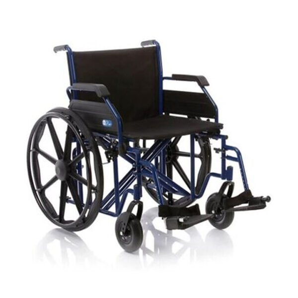 Scaun cu rotile pentru persoane supraponderale (bariatric), pliabil, din otel, suport spate cu buzunar, cotiere detasabile, suport picioare reglabil, 200kg, CP300-60