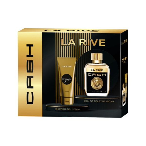 Set cadou La Rive Cash Man cu apa de toaleta si gel de dus