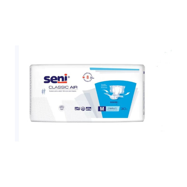 Scutece pentru adulti Seni Classic Air M, Absorbtie 2200 ml, 30 buc