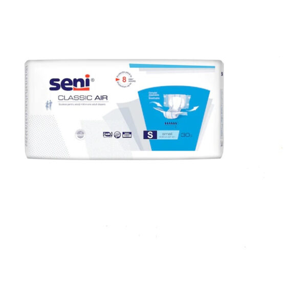 Scutece pentru adulti Seni Classic Air S, Absorbtie 1500 ml, 30 buc