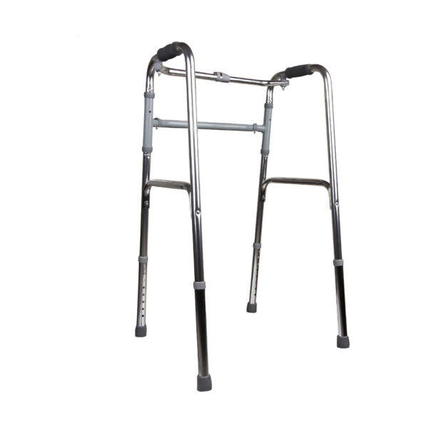 Cadru de mers pliabil JL913L, aluminiu, ajustabil, 100kg