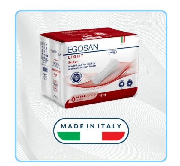 Absorbante Urologice Pentru Femei EGOSAN Lady Super 19x42cm 30buc, imaginea 2