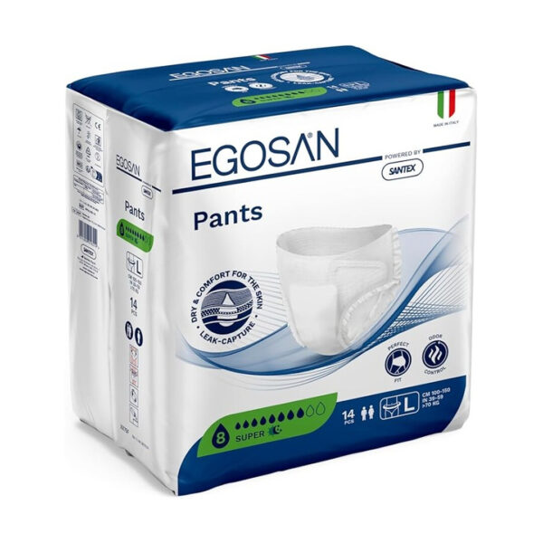 Scutece Adulți Chilot EGOSAN SUPER L Absorbtie 1900ml 14buc