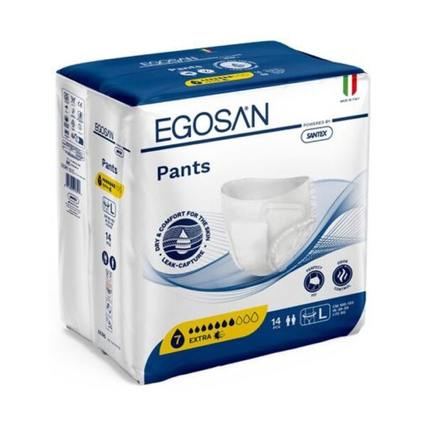 Scutece Adulți Tip chilot EGOSAN Large, Extra Absorbtie 1450ml 14buc