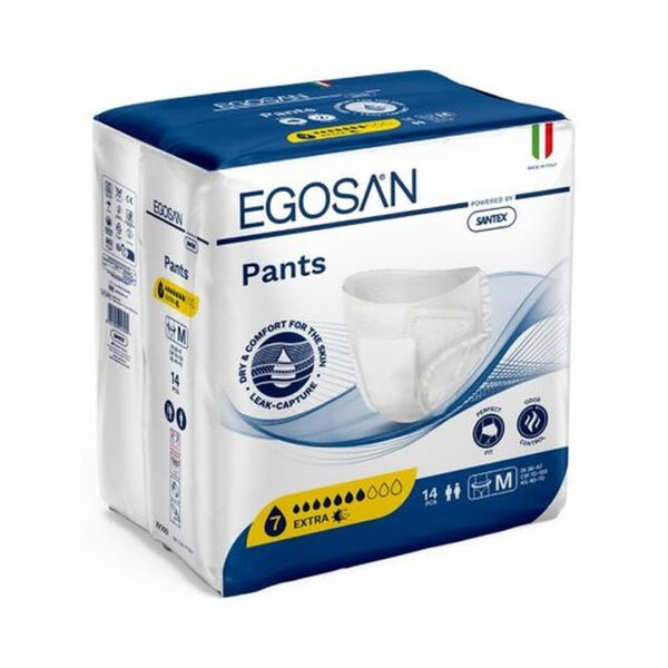 Scutece Adulți Tip chilot EGOSAN Medium, Extra Absorbtie 1450ml 14buc