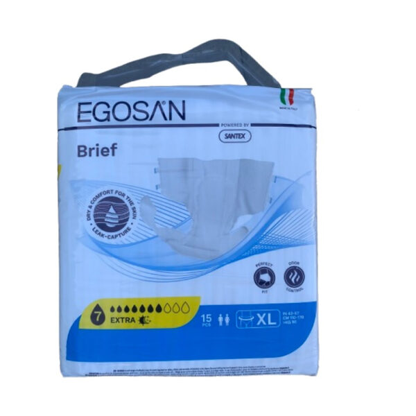 Scutece Adulti EGOSAN Extra Large, Extra Absorbtie 2800ml 15 buc