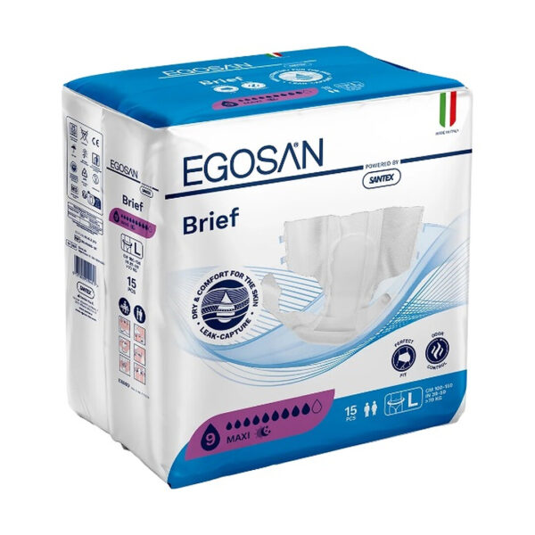 Scutece Adulți EGOSAN Large, Maxi Absorbtie 3900ml 15buc