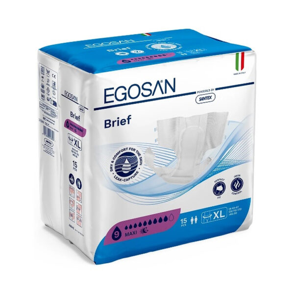 Scutece Adulți EGOSAN Extra Large, Maxi Absorbtie 4100ml 15buc
