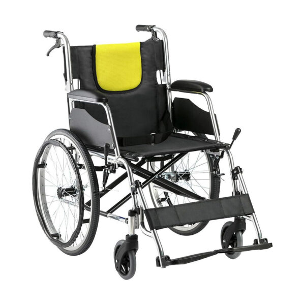 Scaun cu rotile, pliabil, cotiere fixe, 100kg YuWell H053C