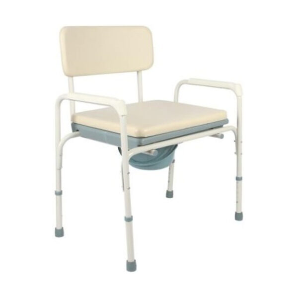Scaun de toaleta bariatric, reglabil pe inaltime, otel, greutate maxima 180kg