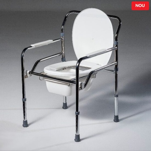 Scaun de toaleta, pliabil, otel cromat HC406, imaginea 3