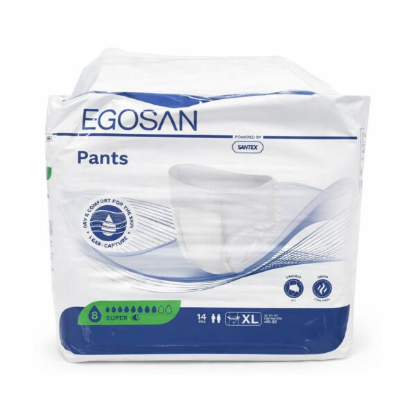 Scutece Adulți Chilot EGOSAN SUPER XL Absorbtie 1950ml 14buc