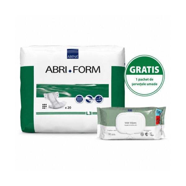 Scutece pentru adulti, Abena Slip Premium Abri-Form Comfort, Mărime L, 100-150 cm