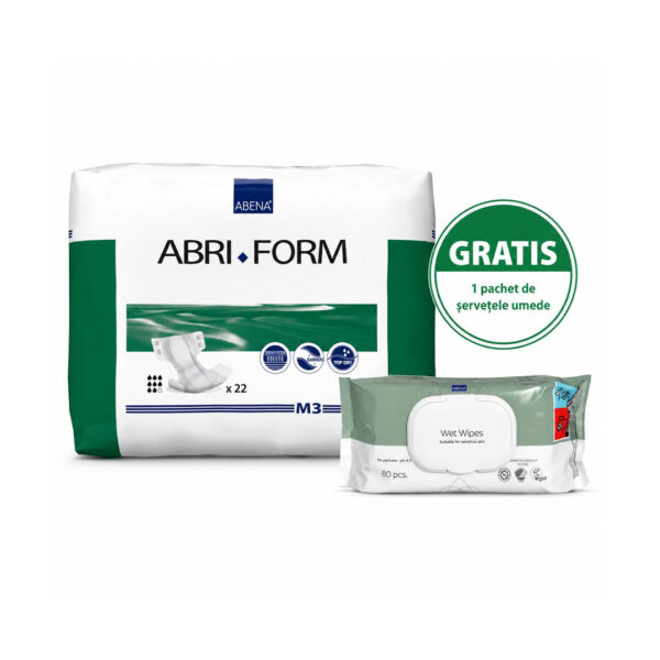 Scutece pentru adulti, Abena Slip Premium Abri-Form Comfort, Mărime M, 70-110 cm