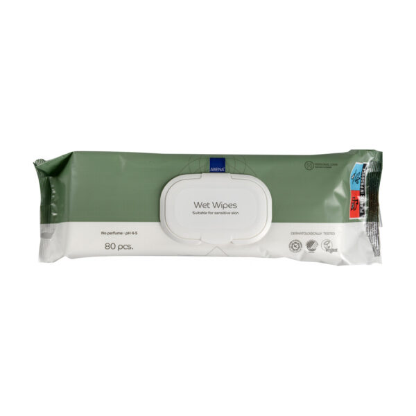 Servetele umede Abena 20x27 cm, 80 buc