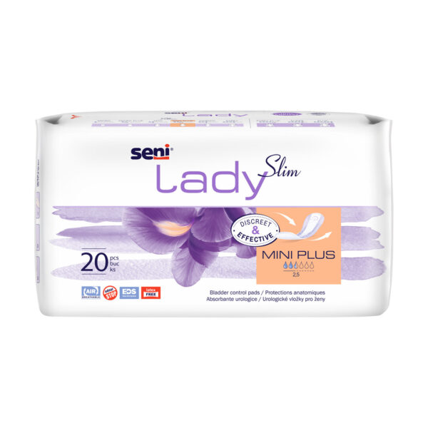 Absorbante urologice pentru femei Seni Lady Slim Mini Plus 10x25,5 cm 20 buc