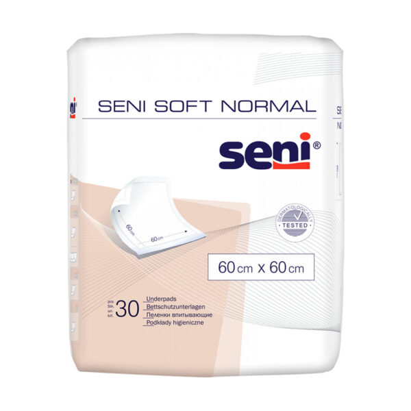 Aleze / Traverse pentru pat Seni Soft Normal, 60x60cm, 30 Buc/pach