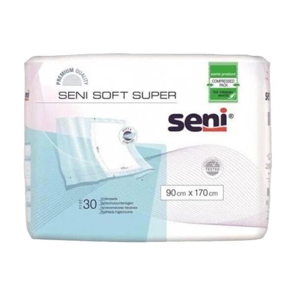 Aleze / Traverse pentru pat Seni Soft Super, 90x170cm, 30 Buc/pach