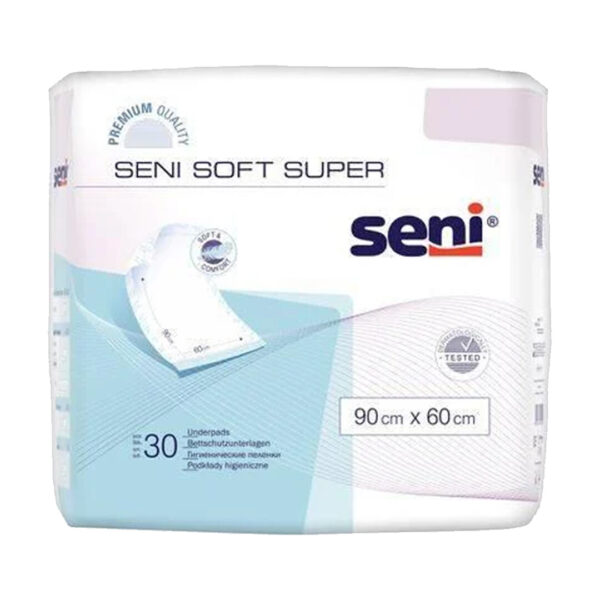 Aleze / Traverse pentru pat Seni Soft Super, 90x60cm, 30 Buc/pach