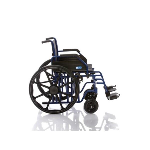 Carucior cu rotile pliabil, din otel, buzunar pentru documente, cotiere si suport picioare detasabile, 200kg, CP300-50, imaginea 2