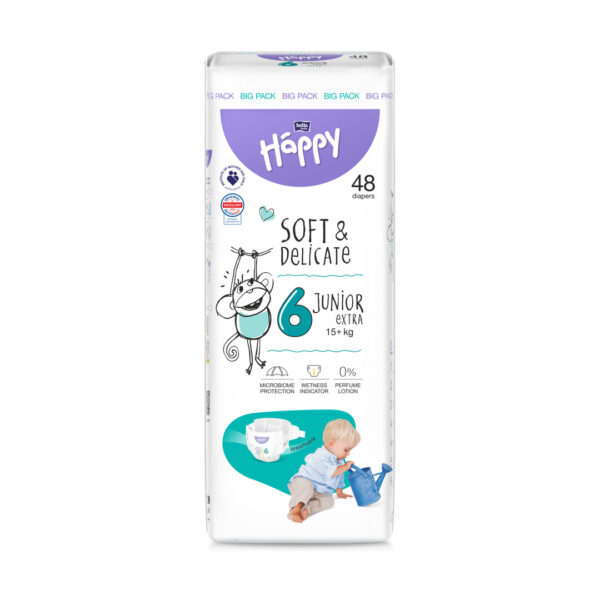 Scutece pentu copii Happy Nr 6, 48 buc