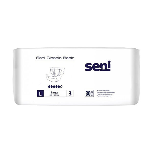 Scutece Adulți Seni Classic Basic L 30 buc
