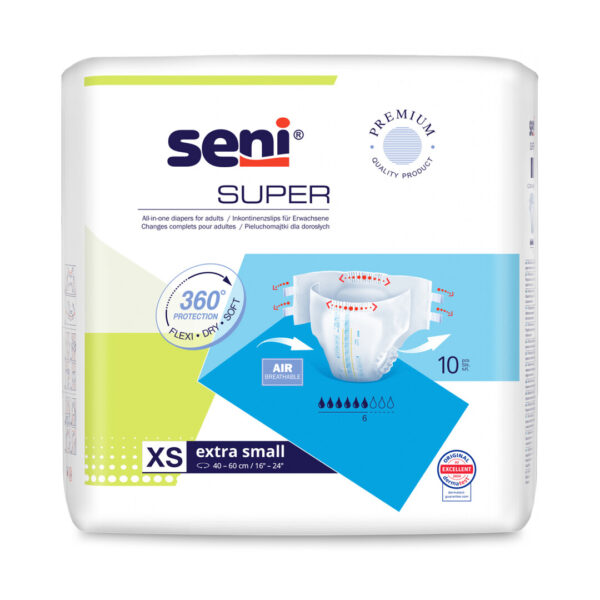 Scutece pentru adulti Super Seni Extra Small 10 Buc
