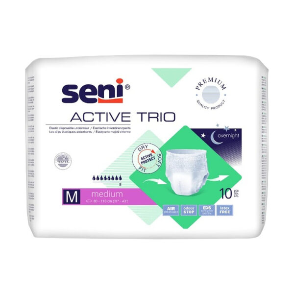 Seni Active Trio chilot absorbant M,10 buc