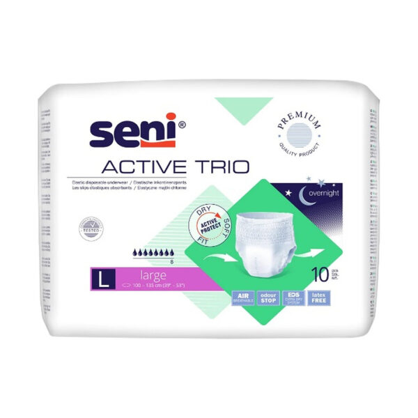 Seni Active Trio chilot absorbant L, 10 buc
