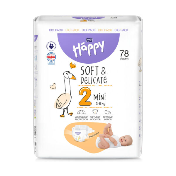 Scutece pentu copii Happy Nr 2, 78 Buc