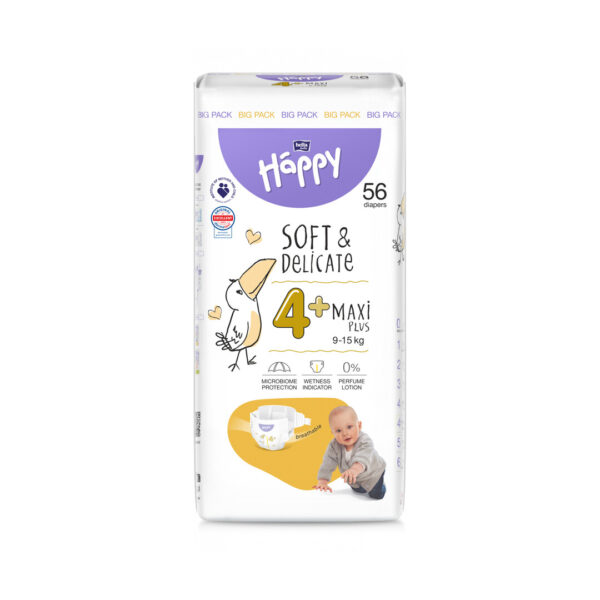 Scutece pentu copii Happy Nr 4 + 56 buc