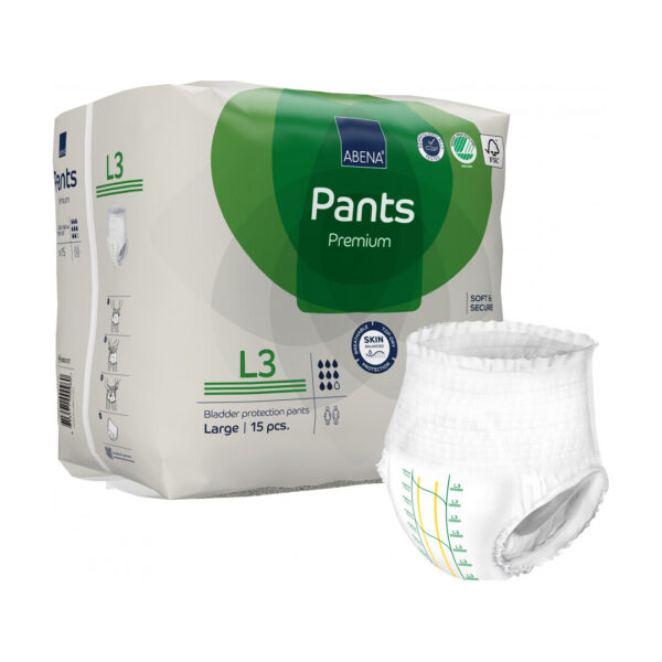 Scutece Adulți Tip Chilot ABENA Pants Premium L Absorbtie 2400ml 15buc