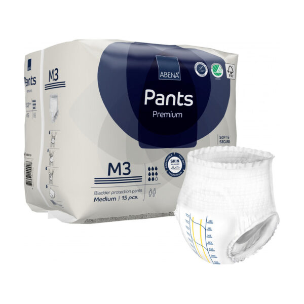 Scutece Adulți tip chilot ABENA Pants Premium M Absorbtie 2400ml 15buc