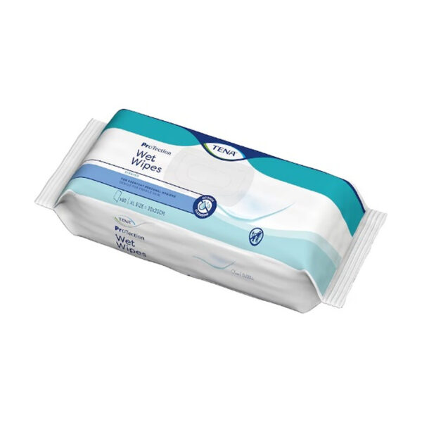 Servetele umede Tena Wet Wipes ProTection, 80 bucati