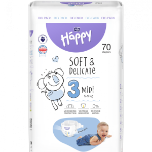 Scutece Happy pentu bebelusi Nr 3
